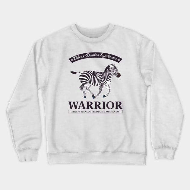 Ehlers Danlos Syndrome Warrior Crewneck Sweatshirt by Jesabee Designs